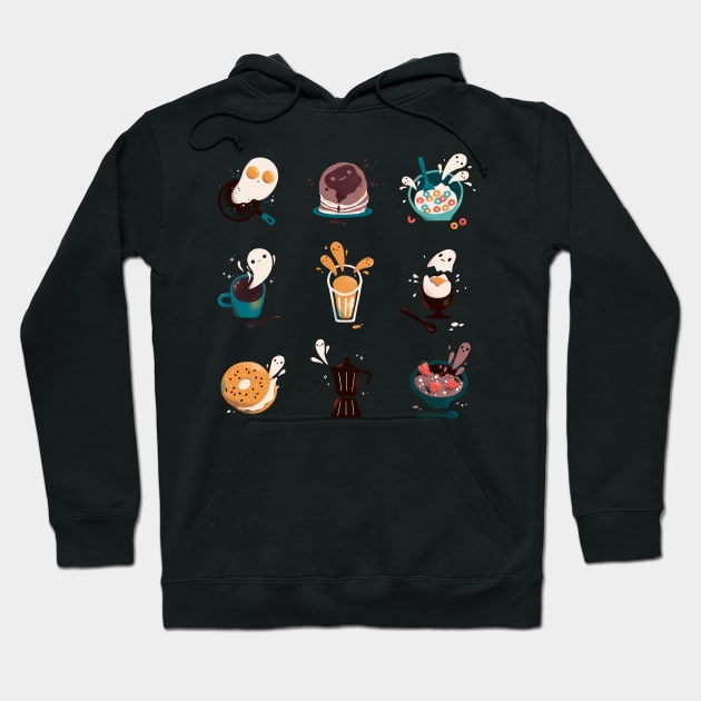 Spooky Breakfast Hoodie by SashaKolesnik